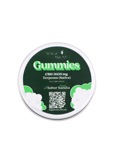 Vegan Gummy Squares CBD 3600 mg (Sativa) 8 pzas